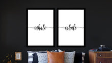 Load image into Gallery viewer, Inhale Exhale Set of 2 wall art prints