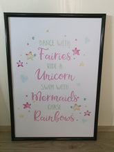 Load image into Gallery viewer, Unicorn Set of 3 wall art prints