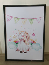 Load image into Gallery viewer, Unicorn Set of 3 wall art prints
