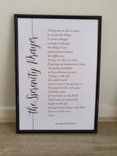 Load image into Gallery viewer, Jesus and Serenity Prayer Set of 2 wall art prints