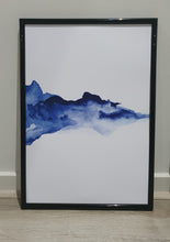 Load image into Gallery viewer, Blue Abstract Watercolor Set of 2 wall art prints