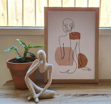 Load image into Gallery viewer, Boho style line art- Set of 3 wall art prints