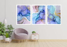 Load image into Gallery viewer, Abstract Ink Splash Set of 3 wall art prints