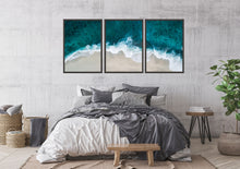 Load image into Gallery viewer, Ocean Waves, Beach waves Set of 3 wall art prints