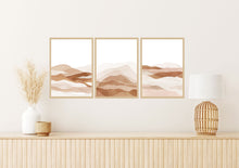 Load image into Gallery viewer, BohoMountains- Set of 3 wall art prints