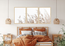 Load image into Gallery viewer, Pampas Grass Boho style set of 3 wall art prints