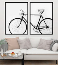 Load image into Gallery viewer, Bicycle Set of 2 wall art prints