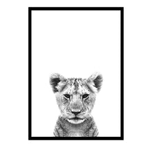 Load image into Gallery viewer, Lion family-Set of 4 Wall art prints.