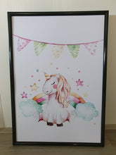 Load image into Gallery viewer, Unicorn Set of 3 wall art prints
