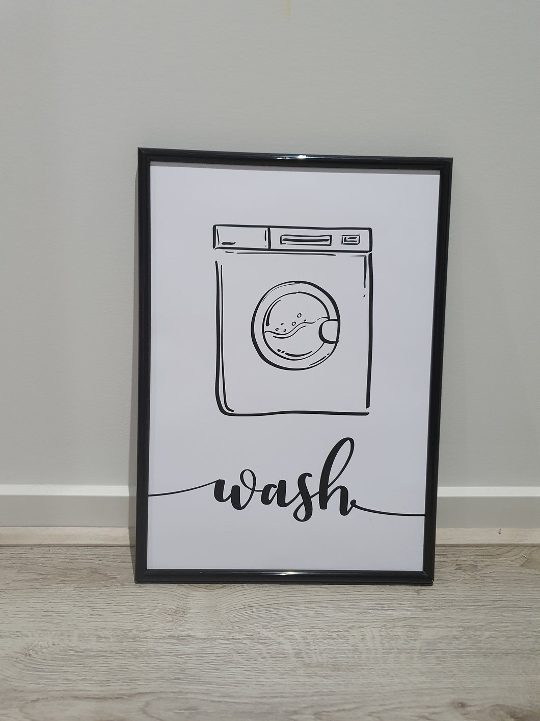 Laundry wall art print- Wash