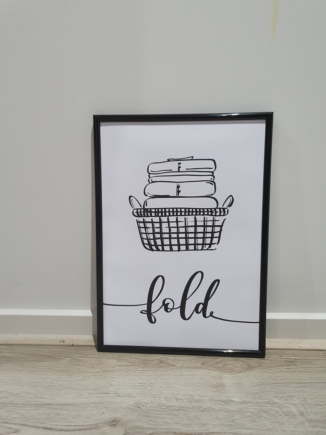 Laundry wall art print- Fold