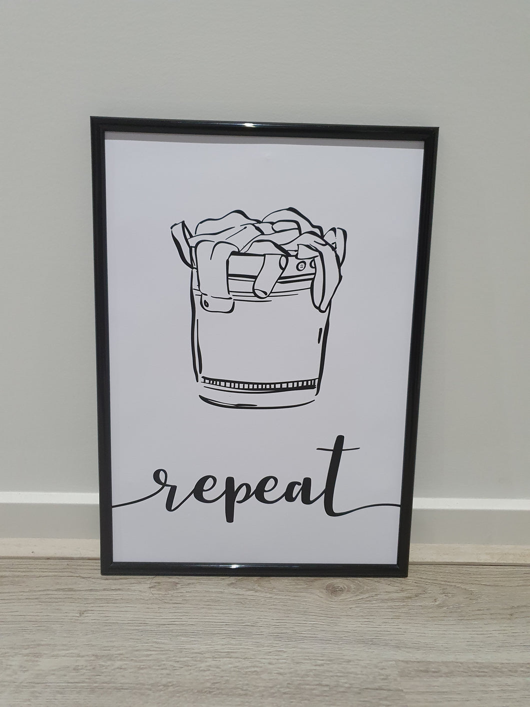 Laundry wall art print- Repeat