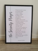 Load image into Gallery viewer, Jesus and Serenity Prayer Set of 2 wall art prints
