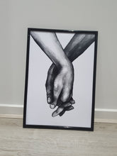 Load image into Gallery viewer, Holding Hands-Love- Set of 3 wall art prints
