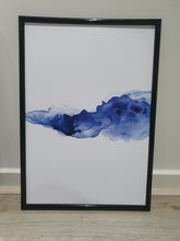 Load image into Gallery viewer, Blue Abstract Watercolor Set of 2 wall art prints
