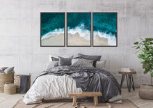 Load image into Gallery viewer, Ocean Waves, Beach waves Set of 3 wall art prints
