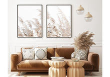 Load image into Gallery viewer, Pampas Grass Boho style set of 3 wall art prints
