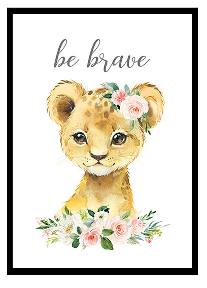 Nursary wall art print- Baby Lion