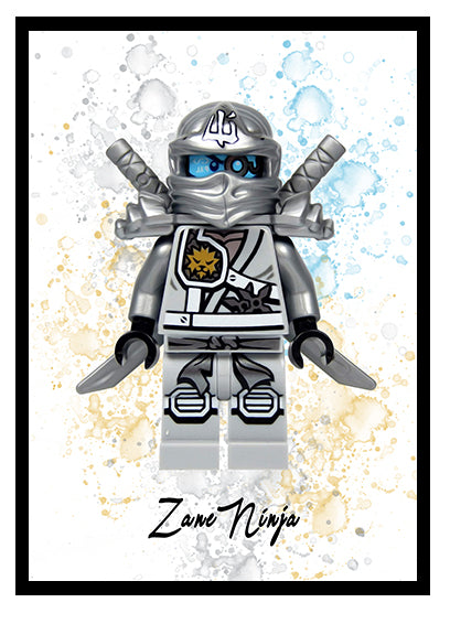 Kids wall art- Lego Ninjago- Zane