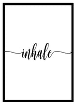 Load image into Gallery viewer, Inhale Exhale Set of 2 wall art prints
