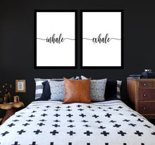 Load image into Gallery viewer, Inhale Exhale Set of 2 wall art prints
