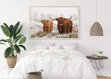 Load image into Gallery viewer, Highland Cattle Landscape Poster
