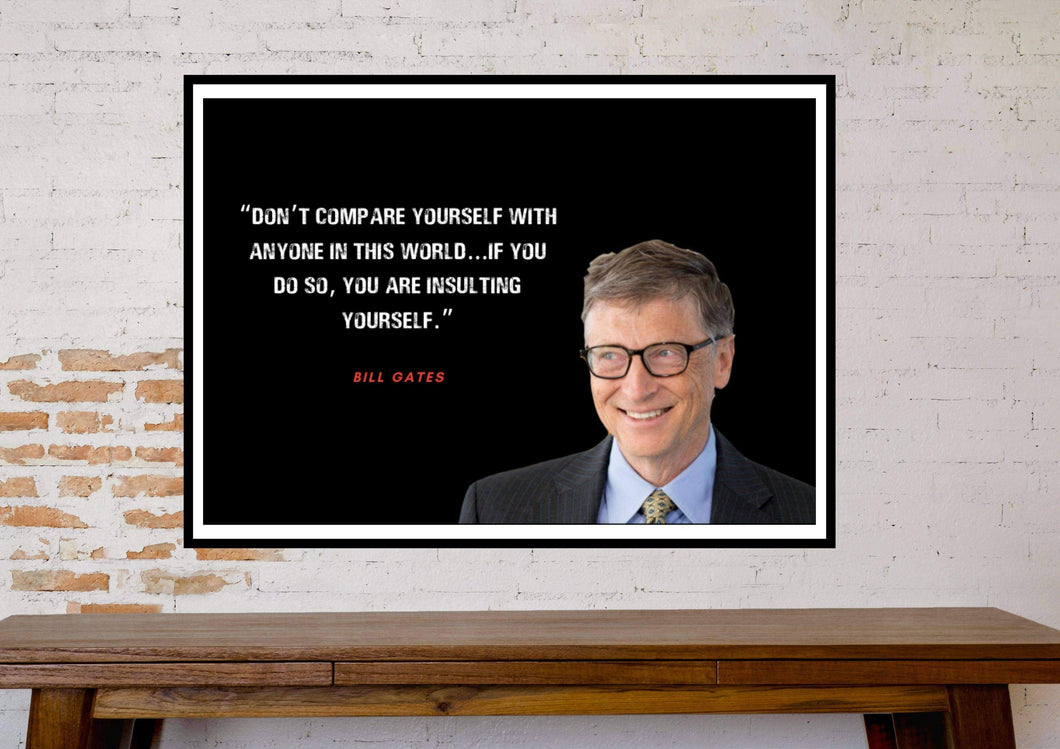 Motivational Poster - Bill Gates