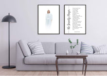 Load image into Gallery viewer, Jesus and Serenity Prayer Set of 2 wall art prints
