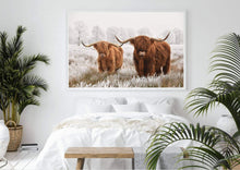 Load image into Gallery viewer, Highland Cattle Landscape Poster
