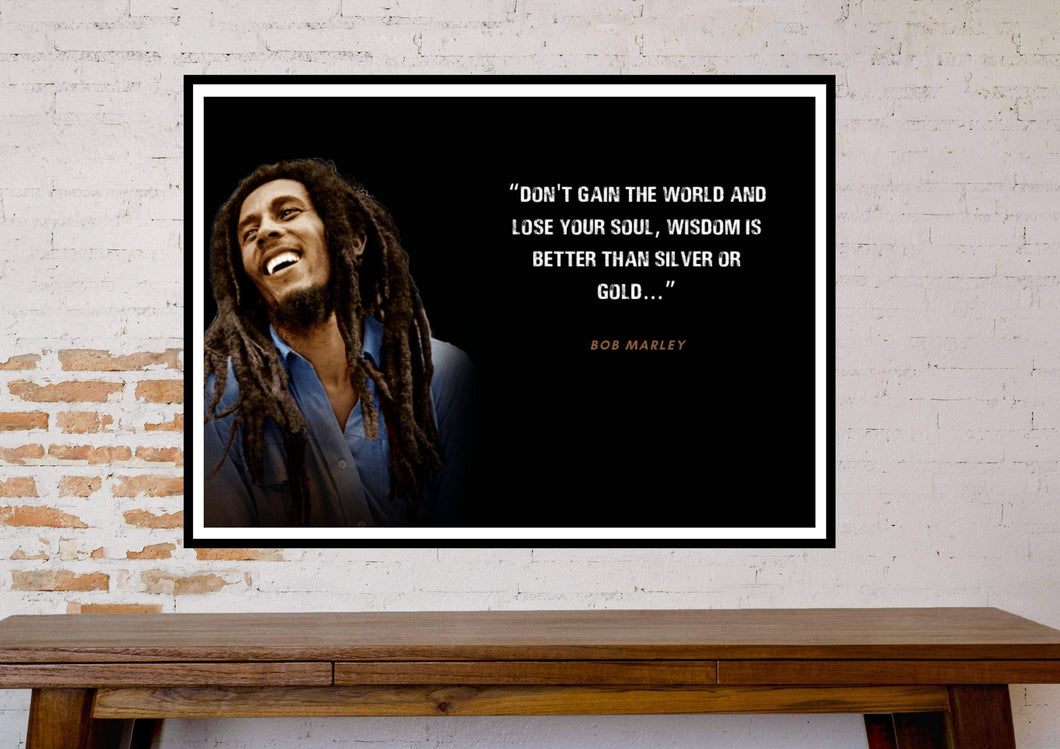 Motivational Poster - Bob Marley